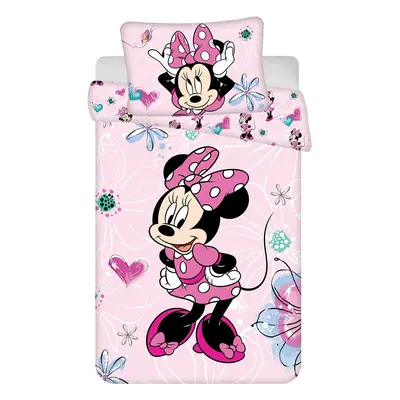 Jerry Fabrics Povlečení do postýlky Minnie Flowers 02 baby