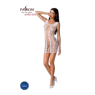 Passion BS073 white - Bodystocking Barva: Bílá