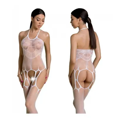 Passion ECO BS002 white - Bodystocking Barva: Bílá