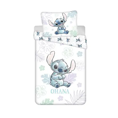 Jerry Fabrics Povlečení Lilo a Stitch Ohana White