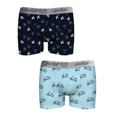 Pánské boxerky John Frank JF2BEF32 2pack Barva: Vícebarevná