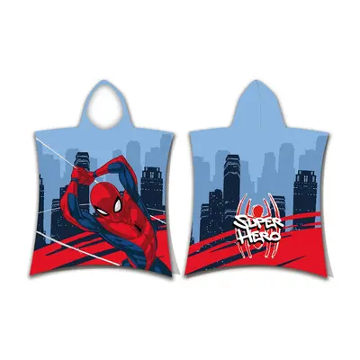 Jerry Fabrics Plážová osuška pončo Spider-man Super hero