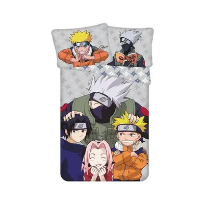 Jerry Fabrics Povlečení Naruto Grey