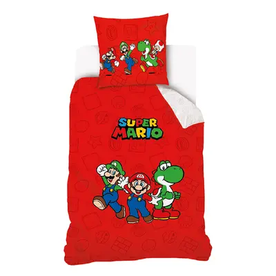 Carbotex Dětské povlečení Super Mario Luigi a Yoshi