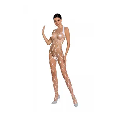 Bodystocking Passion BS091 white Barva: Bílá