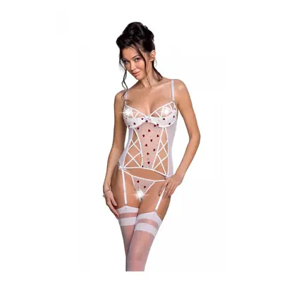 Korzet Passion Lovelia Corset white Barva: Bílá