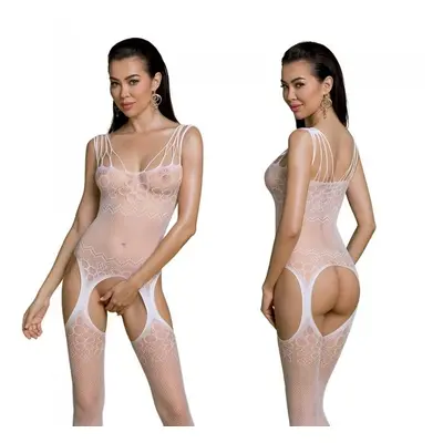 Passion ECO BS004 white - Bodystocking Barva: Bílá