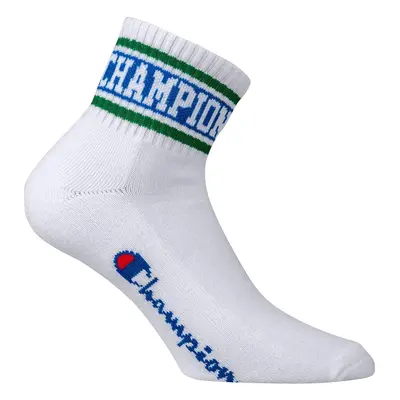 Ponožky CHAMPION ANKLE SOCKS Rochester Old School bílá - zelená Barva: Bílá