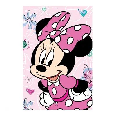 Jerry Fabrics Mikroflanelová deka Minnie Flowers 02