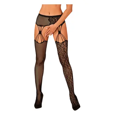 Punčochy Obsessive S821 stockings Barva: Černá