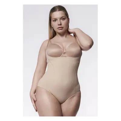 Stahující bezešvé body Julimex Shapewear 219 Body pod Biust Barva: Béžová