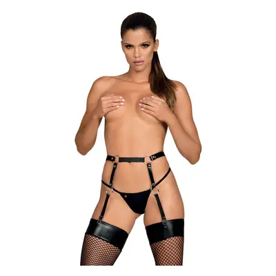 Podvazkový pás Obsessive A741 garter belt Barva: Černá