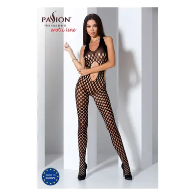 Passion BS065 black - Bodystocking Barva: Černá