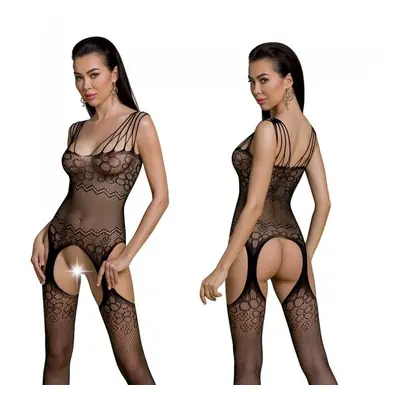 Passion ECO BS004 black - Bodystocking Barva: Černá