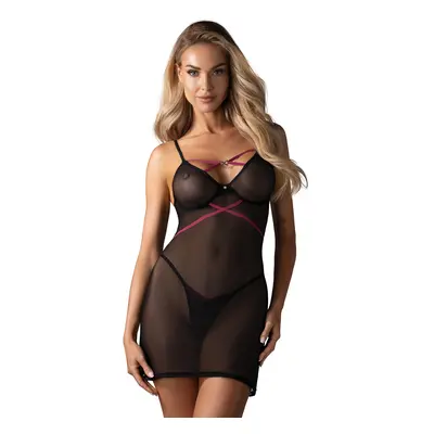 Košilka Obsessive Novenes chemise Barva: Černá