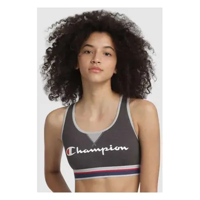 Sportovní podprsenka CHAMPION CROP TOP AUTHENTIC šedá tmavě Barva: Šedá - tmavě