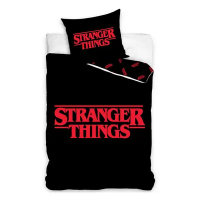 Carbotex Dětské povlečení Stranger Things Black