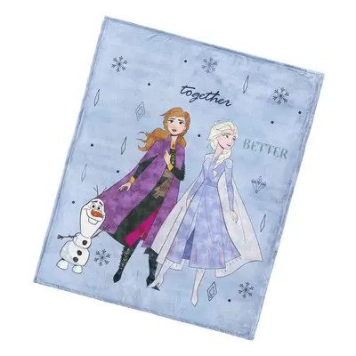 Carbotex Dětská deka Ledové Království Anna Elsa a Olaf 130x160 cm