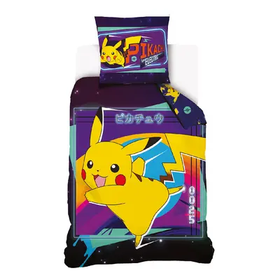 Carbotex Dětské povlečení Pokémon Pikachu Bleskový Útok