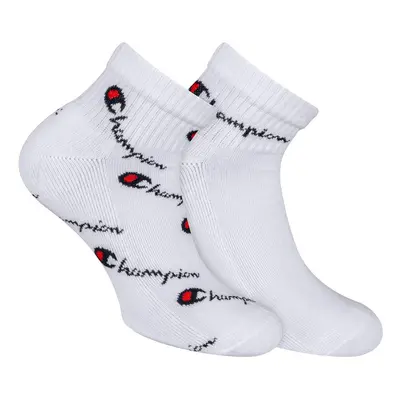 Ponožky CHAMPION ANKLE SOCKS FASHION MIX Allover 2páry bílé Barva: Bílá