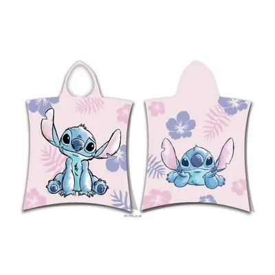 Jerry Fabrics Plážová osuška pončo Lilo a Stitch Pink