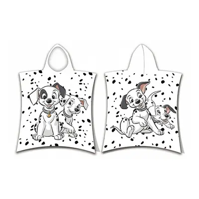 Jerry Fabrics Plážová osuška pončo 101 Dalmatians 03