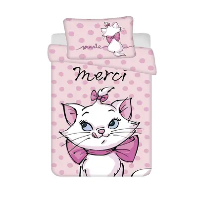 Jerry Fabrics Disney povlečení do postýlky Marie Cat Merci baby