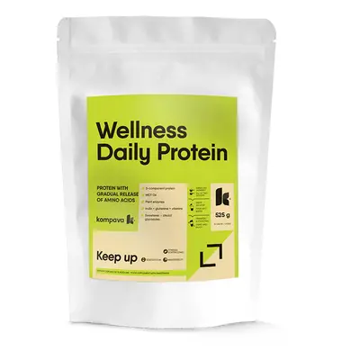 Kompava Wellness Daily Protein 525 g/15 dávek, vanilka