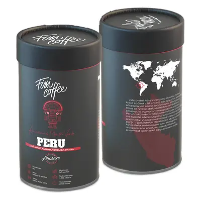 Fixi Coffee Peru Amazonas – výběrová káva, 100% arabica zrnková / papírová tuba / 250 g