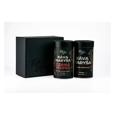 Fixi Coffee Káva Maryša – dárková sada ze spolku podruhé (2x250 g) zrnková / papírová tuba / 2x2