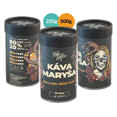 Fixi Coffee kávová směs Maryša zrnková / papírová tuba / 250 g