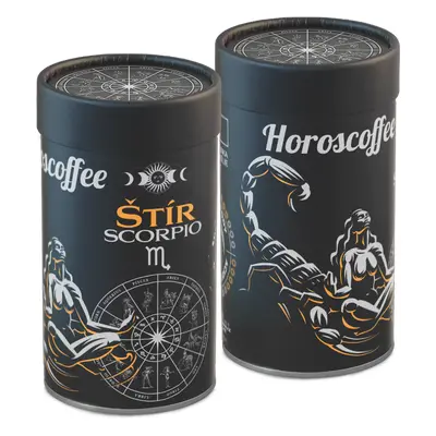 Fixi Horoscoffee – Štír – káva dle znamení horoskopu jemně mletá / papírová tuba / 500 g