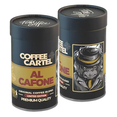 Fixi Coffee Mafia – Al Cafone – dárková káva jemně mletá / papírová tuba / 500 g