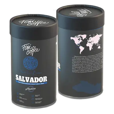 Fixi Coffee Salvador Finca Las Brisas – výběrová káva, 100% arabica zrnková / papírová tuba / 25