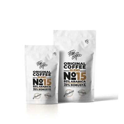 Fixi Coffee No. 15 směs výběrové kávy Brazílie, Indie zrnková / sáček Doypack / 1000 g