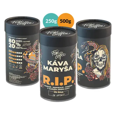 Fixi Coffee Káva Maryša – R.I.P. zrnková / papírová tuba / 250 g